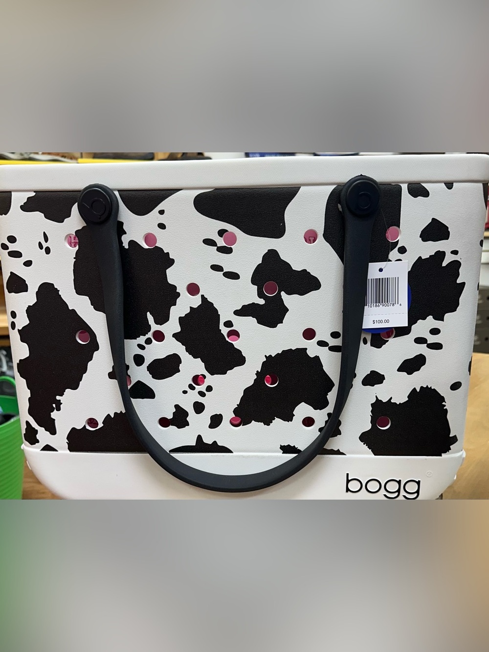 Bogg Bag Cow Print Tote Bag